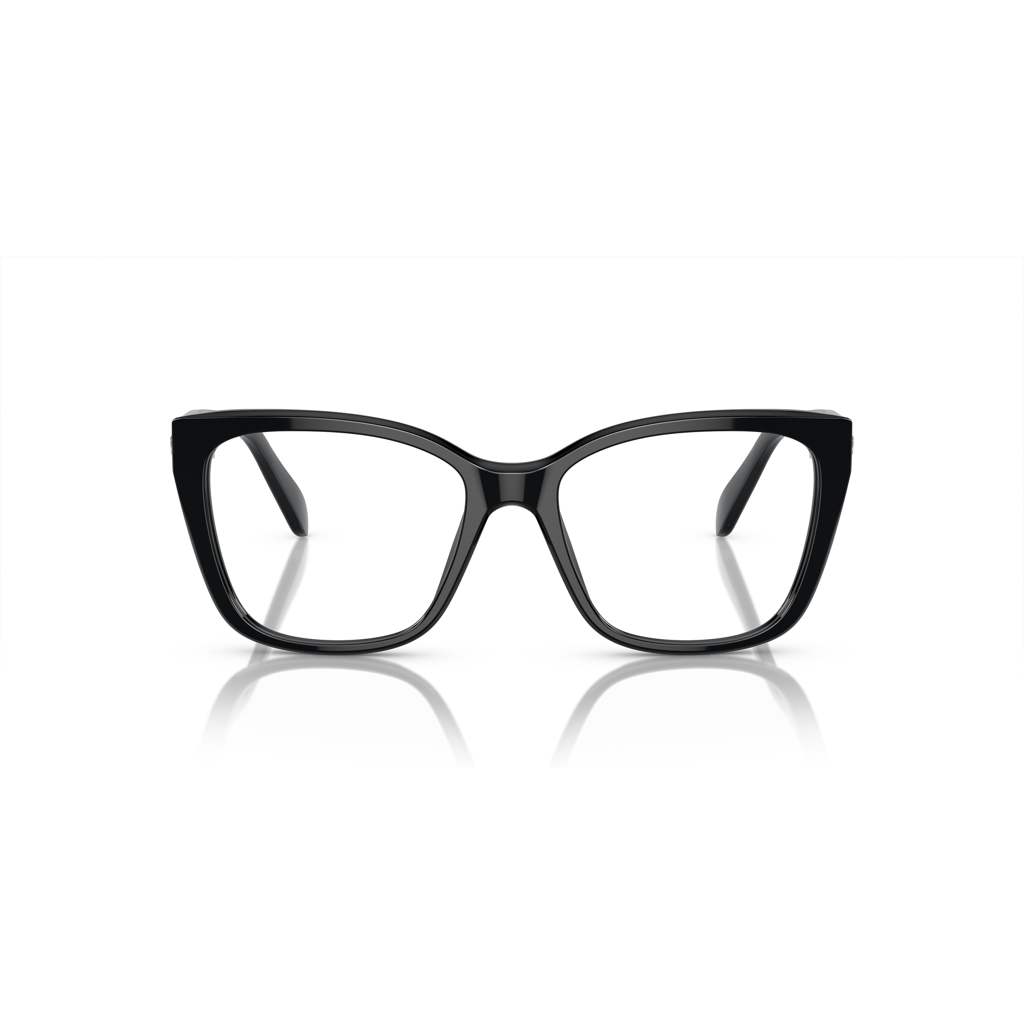 0Sk2008 Oversized Square Frame Eyeglasses with Crystal Embellishments