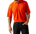 Men's Tek Short Sleeve Polo Shirt In Cherry Tomato