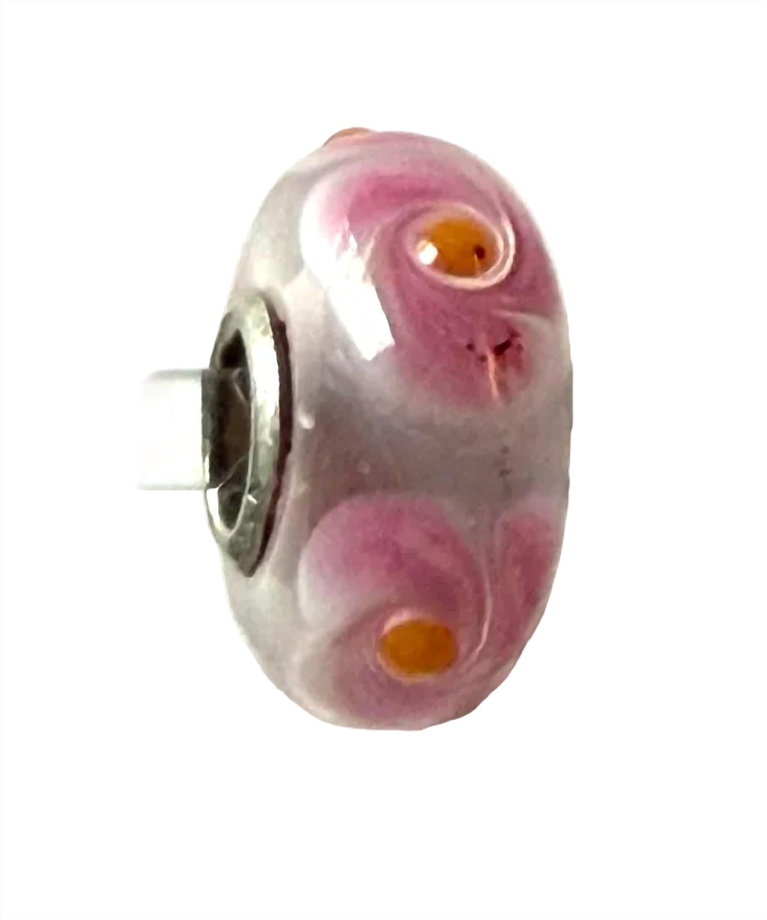 Women's Universal Unique Center Flower Bead Charm In Pink
