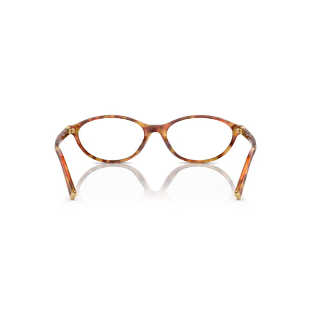 09xv Vista Tortoiseshell Pattern Oval Frame Eyeglasses