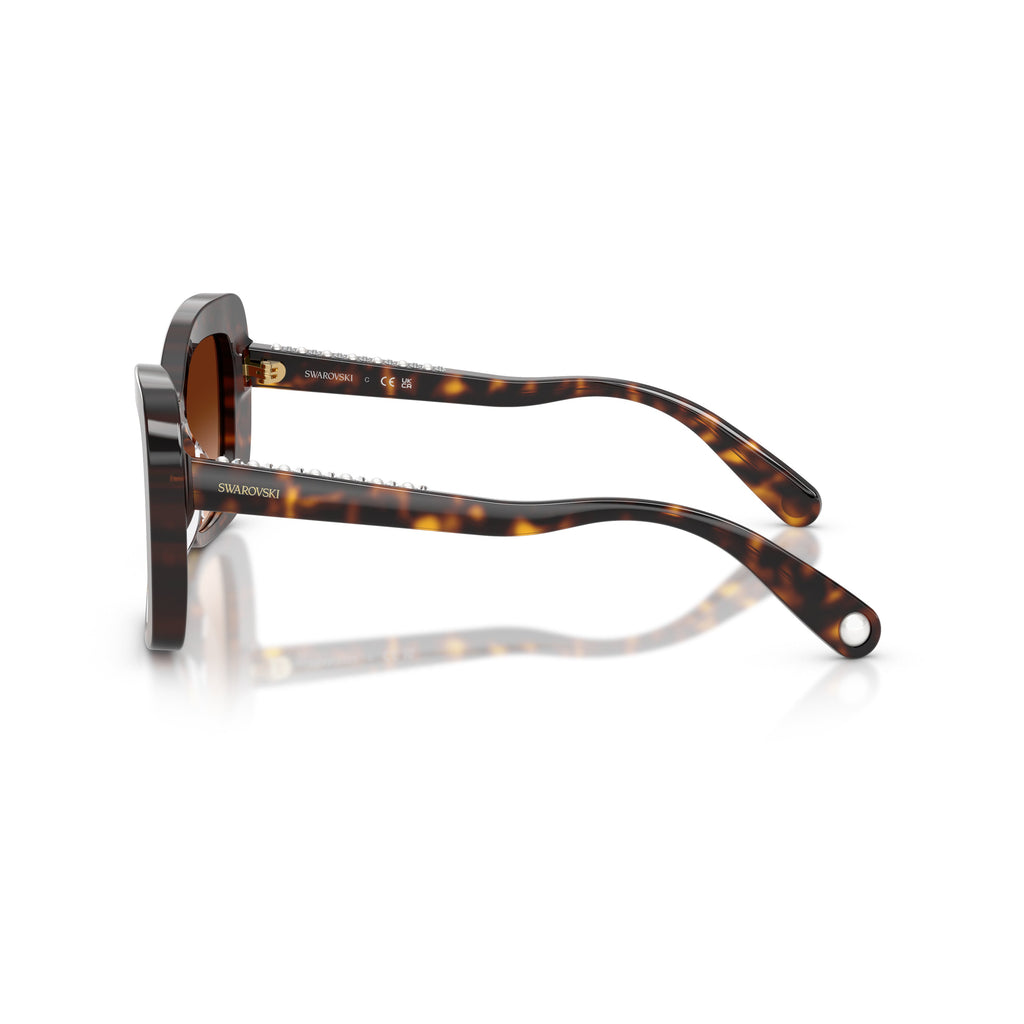 0Sk6062U Bold Oversized Square Sunglasses with Tortoiseshell Acetate Frame