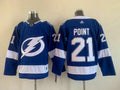 Men's Tampa Bay Lightning Brayden Point #21 Blue Home Breakaway Player jersey