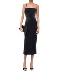 Britney Midi Dress In Black Firework