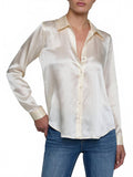Tyler Silk Blouse In Ecru