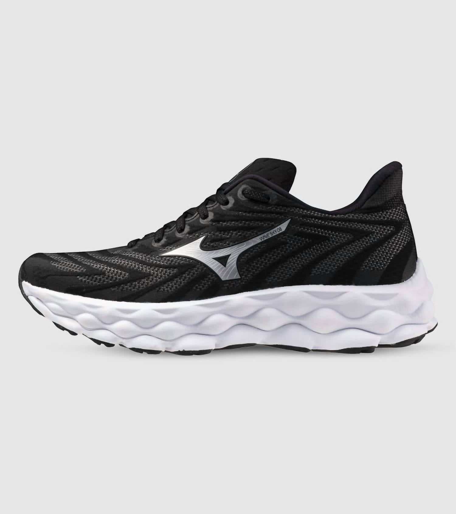 Men's Wave Horizon 8 Running Shoes In Black/ White