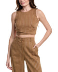 Marella Cristin Linen-Blend Top