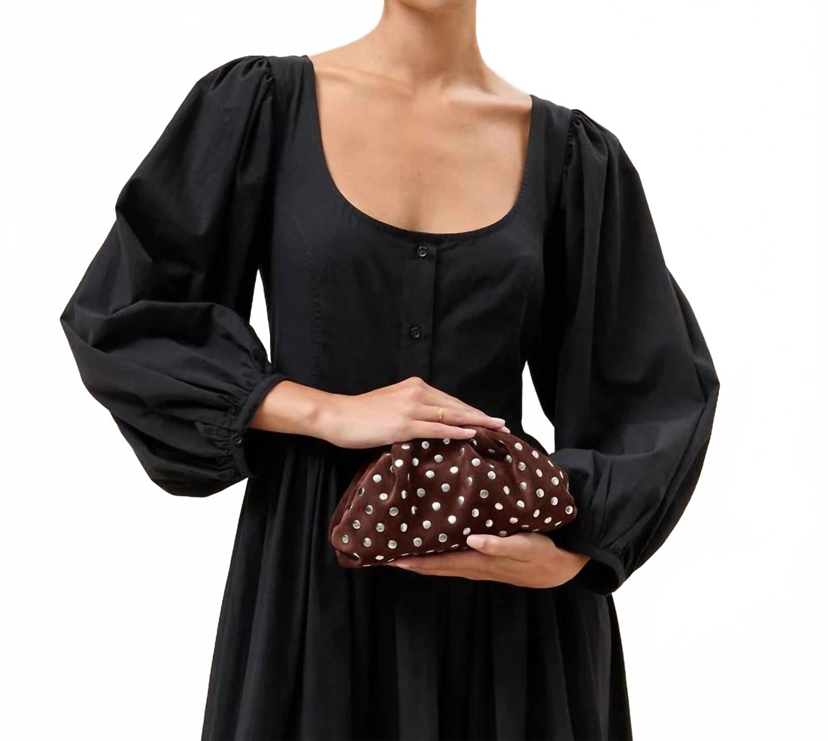 Women's Bailey Pleated Clutch In Espresso