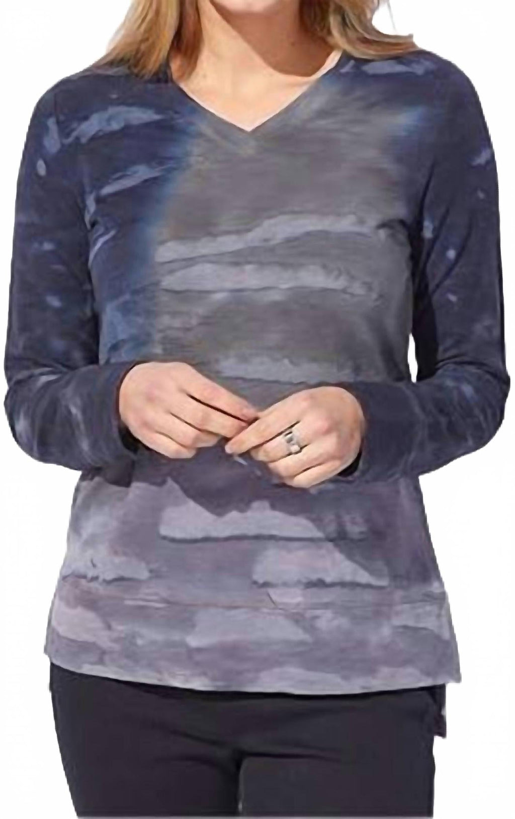 River Modal Spandex Harmony Tunic In Black