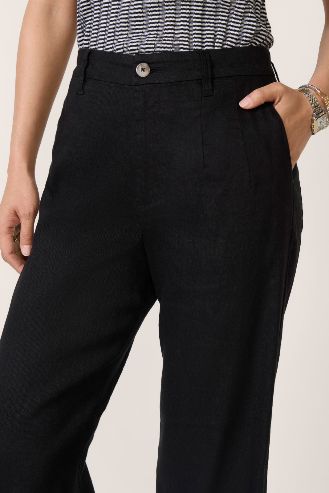 Women's Meg Linen Wide Leg Pants