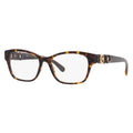 Versace Eyeglasses Cat Eye Full Rim, Havana Frame And Clear Demo Lenses Lens Ve3306108