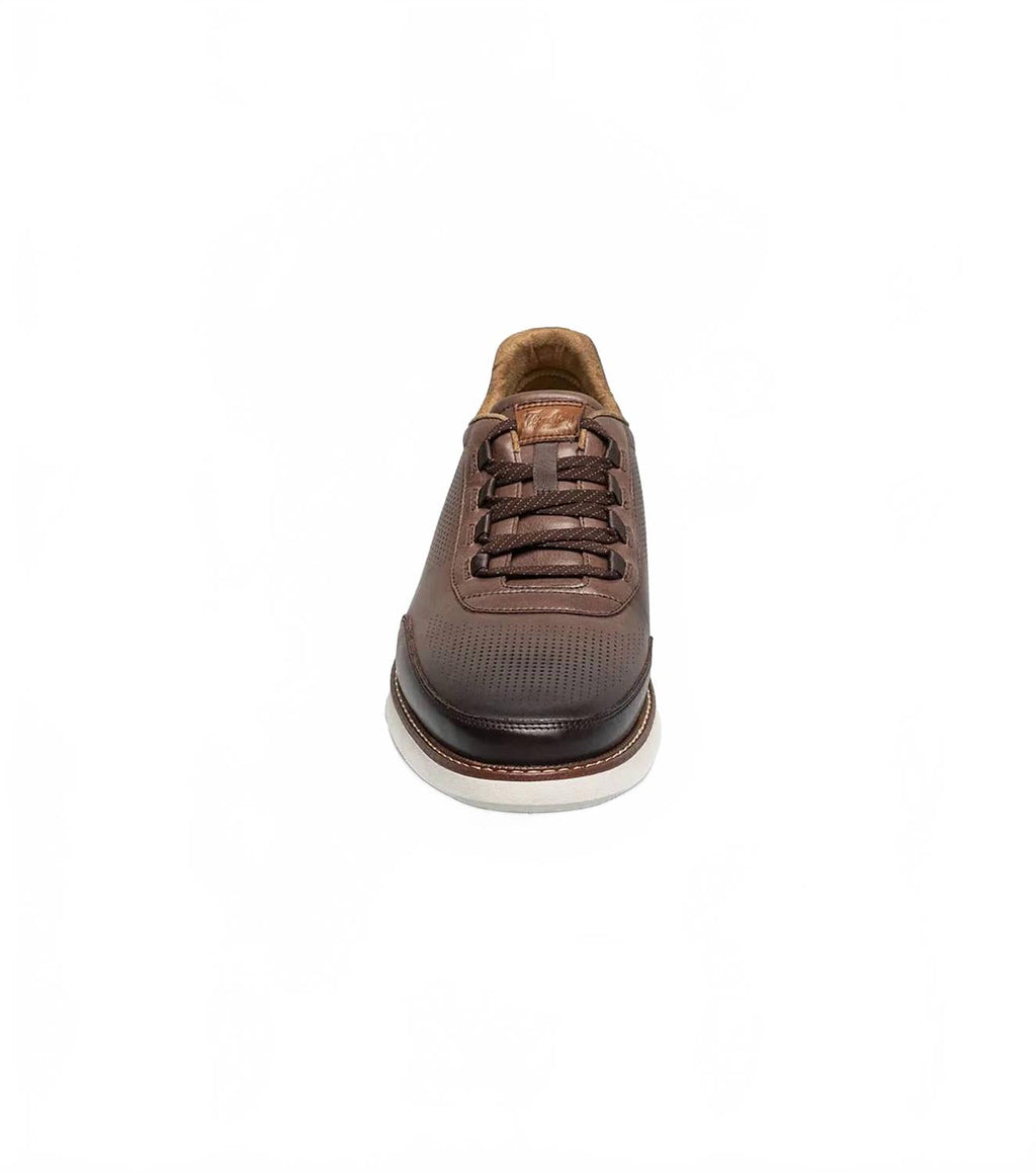 Men's Launch Elastic Lace Slip On Shoes In Brown