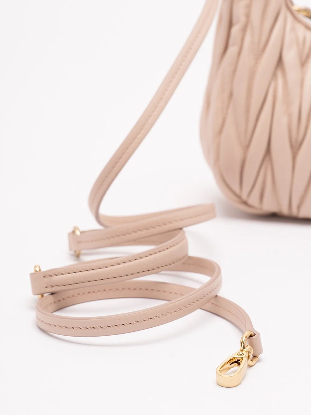 Miu Miu Women `Wander` Matelassé Leather Hobo Bag