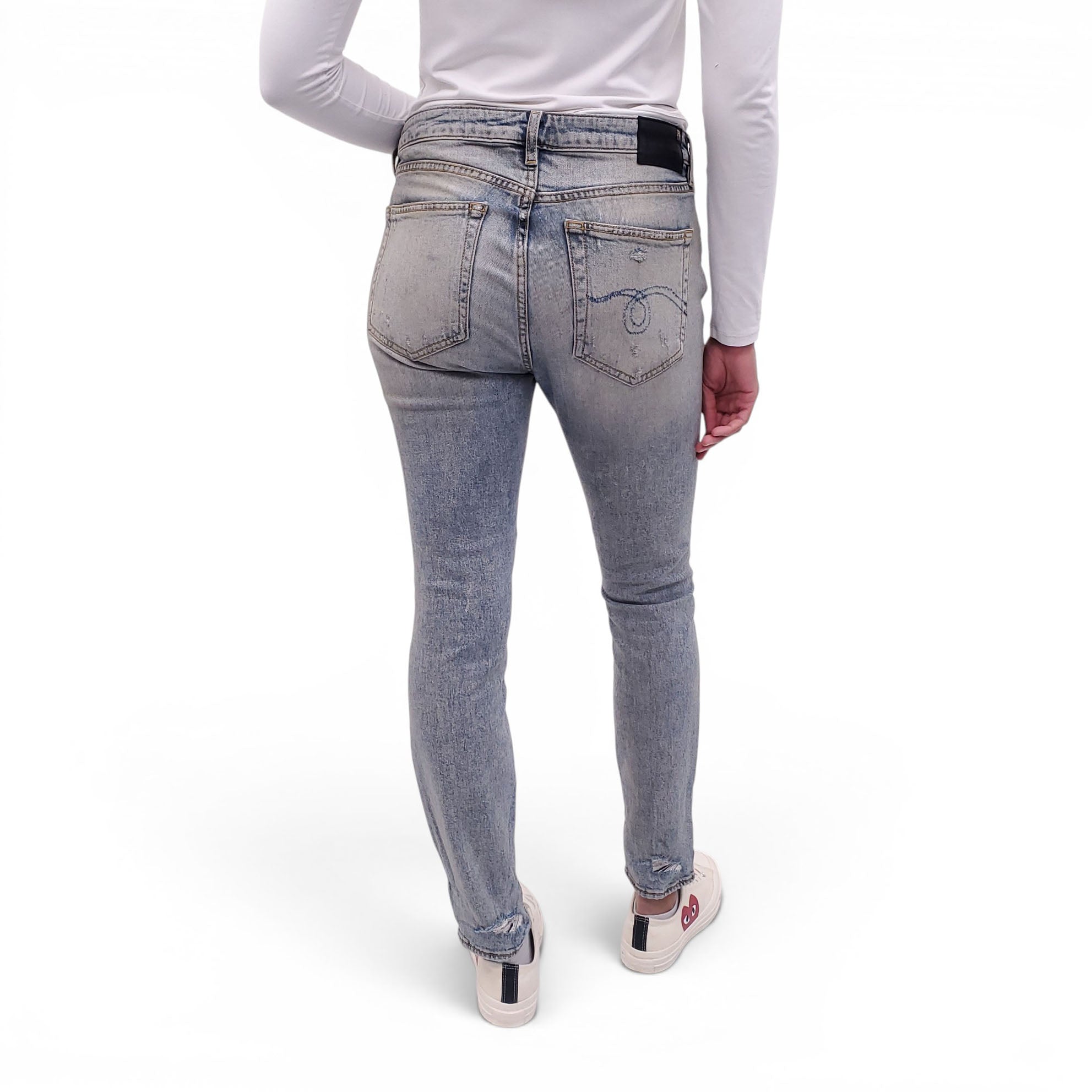 R13 'ALISON CROP' JEANS - SIZE 31