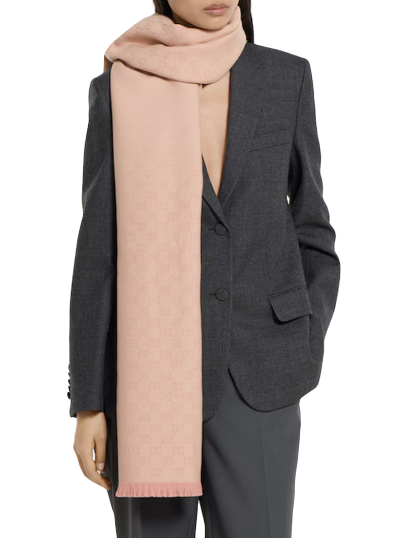 Gucci Women Gg Wool Scarf