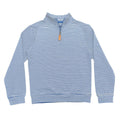 Boys' Collins Quarter Zip Pullover In Blue Stripe