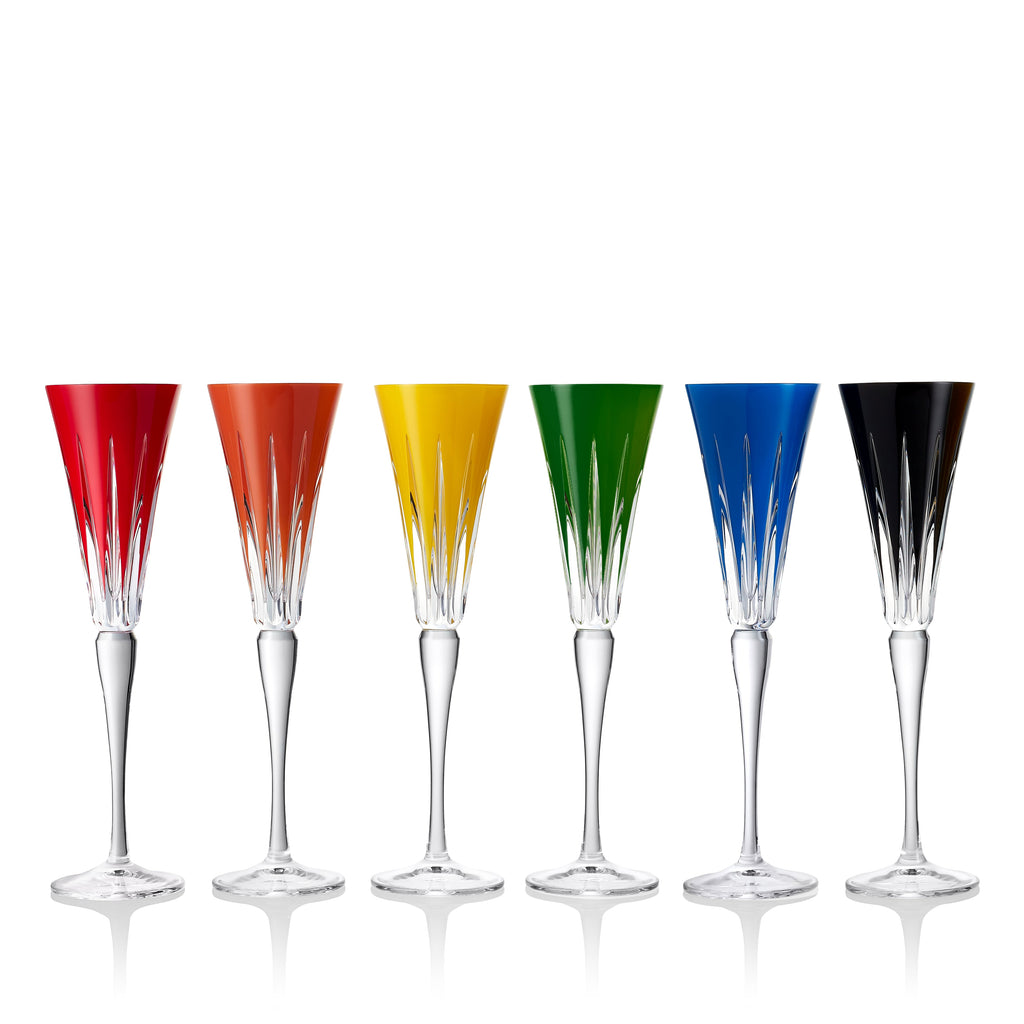 New Year Flutes Firework, Set of 6 Mixed
