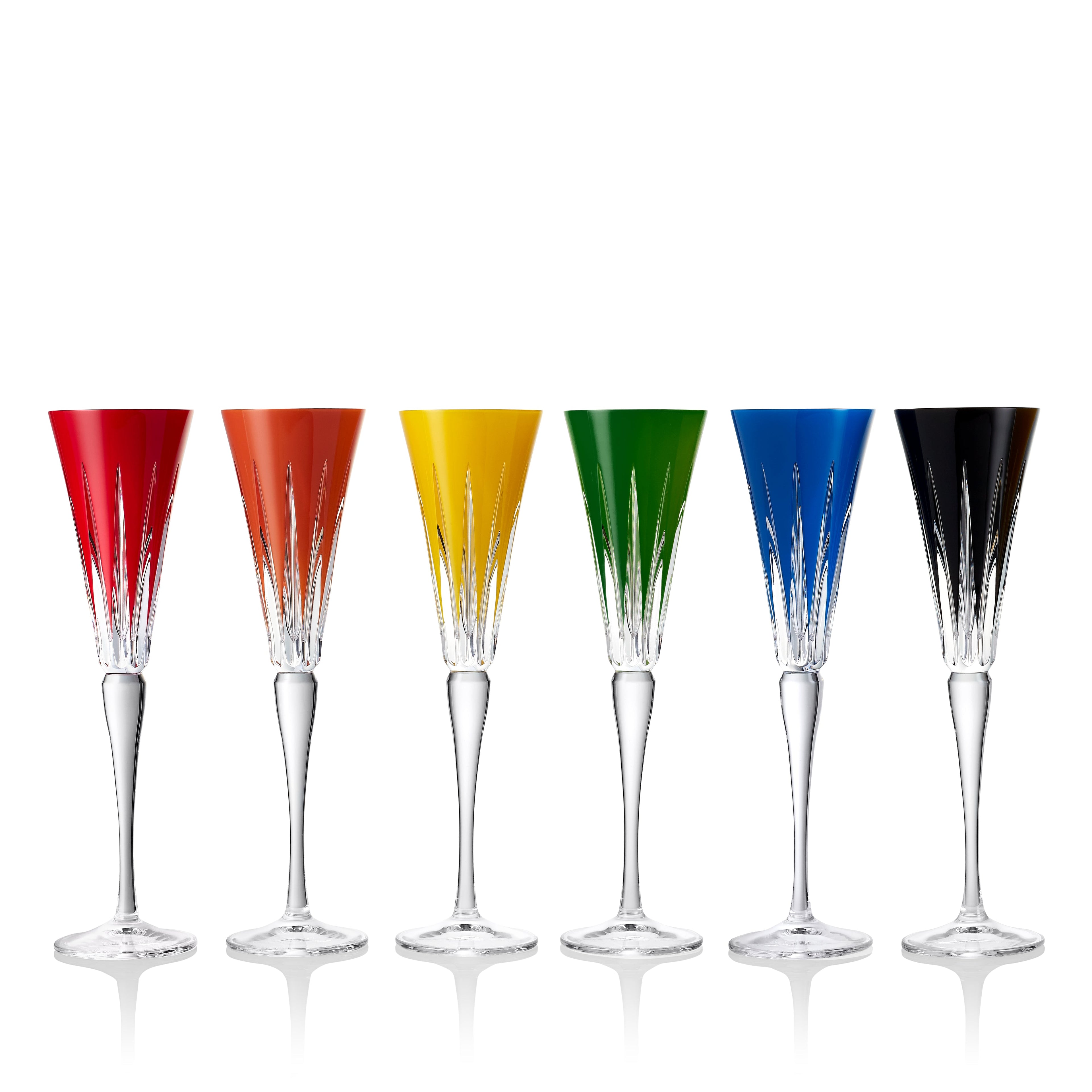 New Year Flutes Firework, Set of 6 Mixed