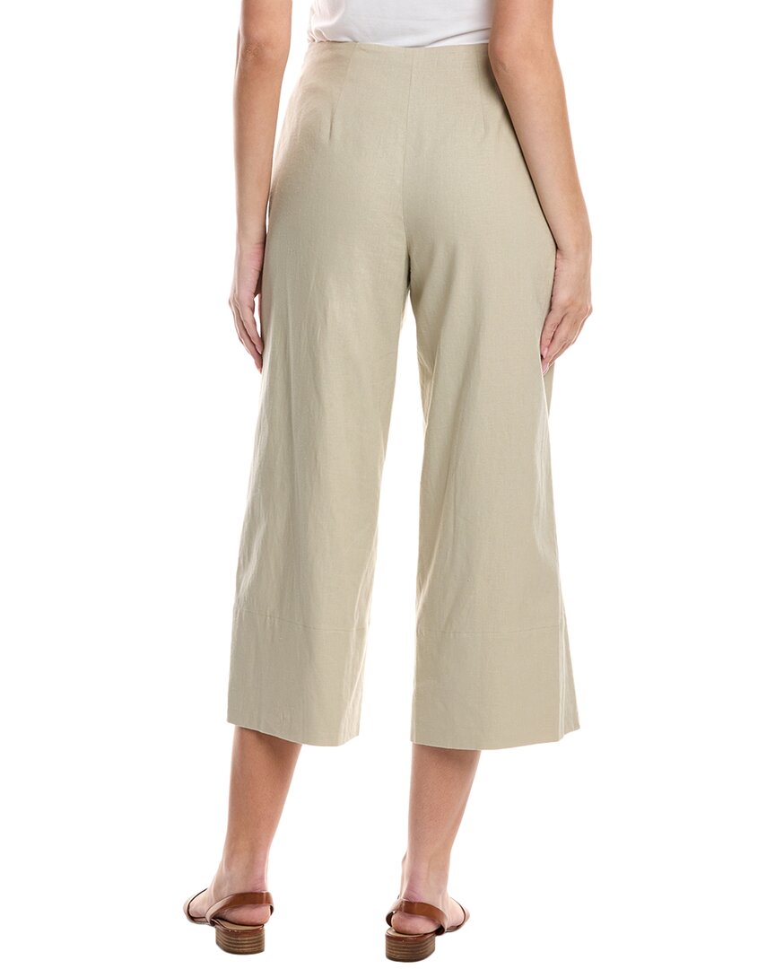 Vince Crop Wide Linen-Blend Pant