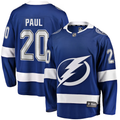 Men's Tampa Bay Lightning Nick Paul #20 Blue Player jersey