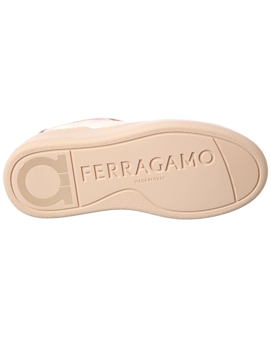 Ferragamo Dahlia Leather & Satin Sneaker
