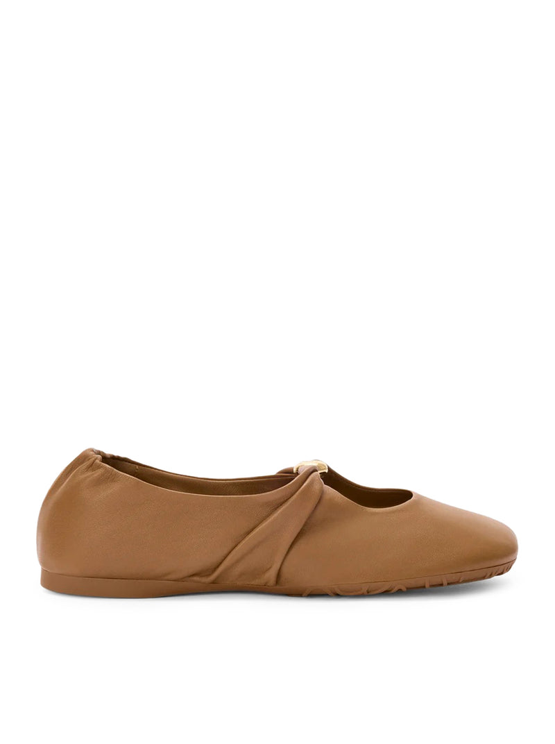 Loewe Women Pebble Ballerinas In Lambskin Nappa
