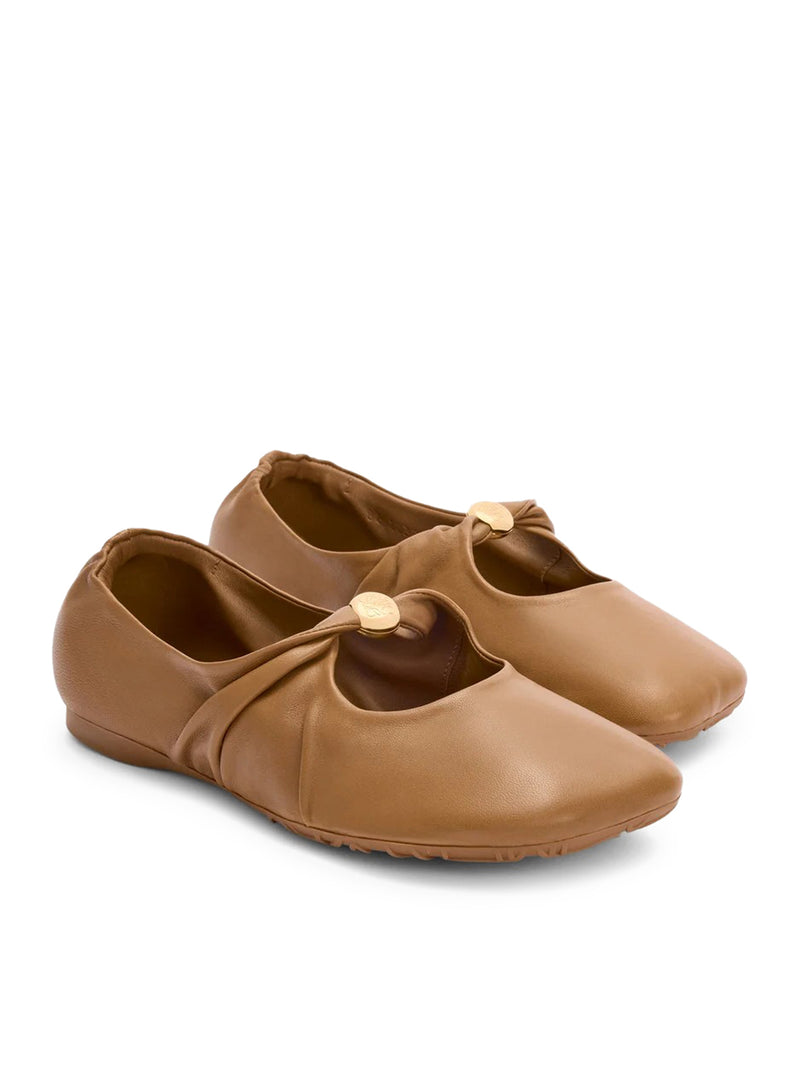 Loewe Women Pebble Ballerinas In Lambskin Nappa
