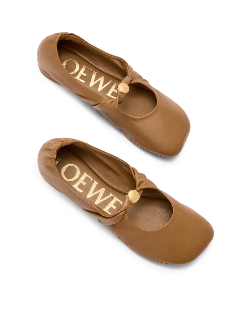 Loewe Women Pebble Ballerinas In Lambskin Nappa