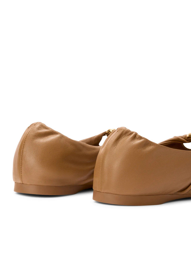 Loewe Women Pebble Ballerinas In Lambskin Nappa