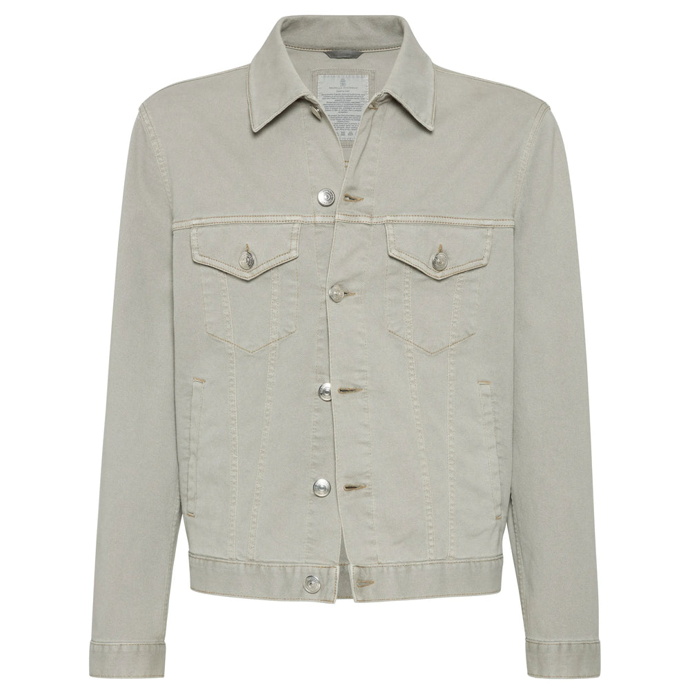Brunello Cucinelli Grey Jackets - Denim Jackets Men