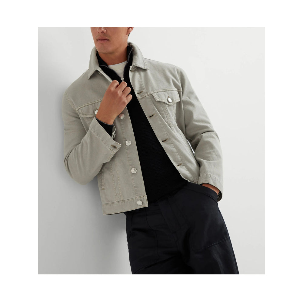 Brunello Cucinelli Grey Jackets - Denim Jackets Men