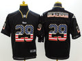 Men's Los Angeles Rams Eric Dickerson #29 Black Player Game Jersey1