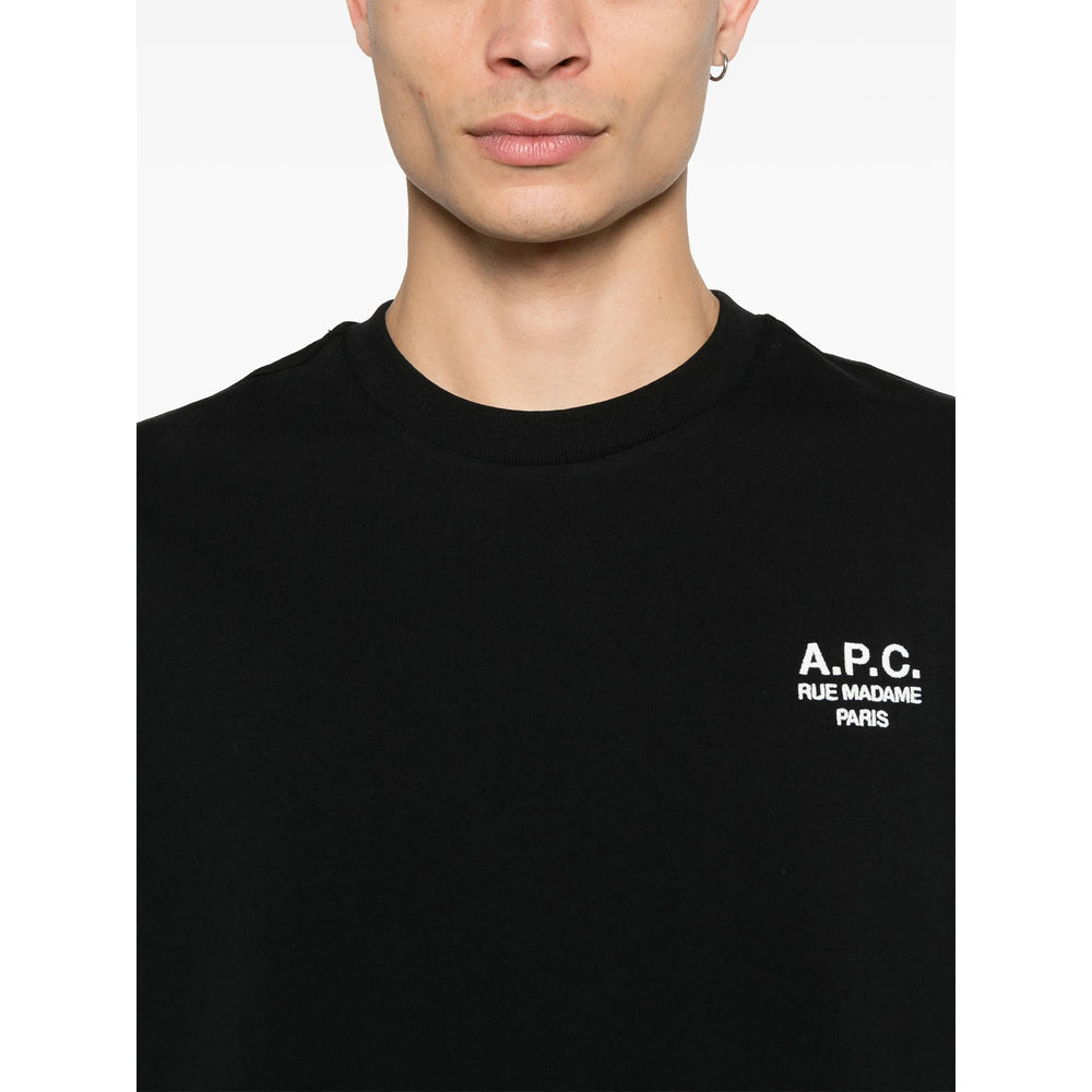 A.P.C. Black T-Shirts & Vests - T-Shirts Men