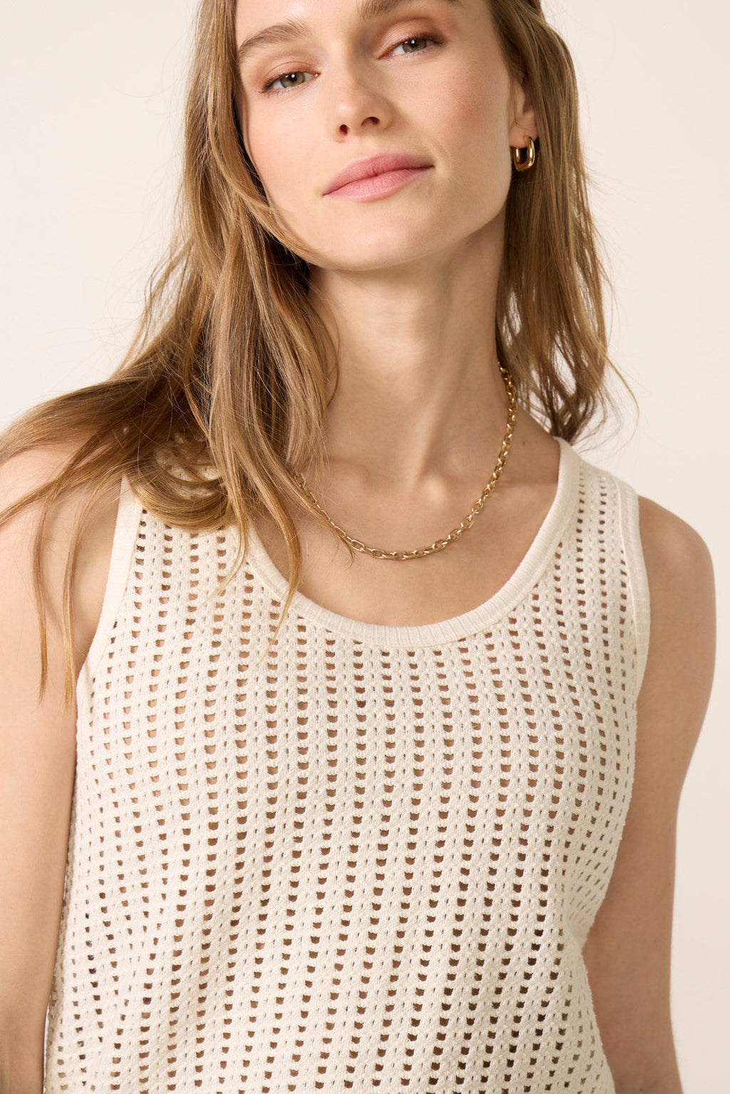 Women's Ainsley Crochet Mesh Tank Top