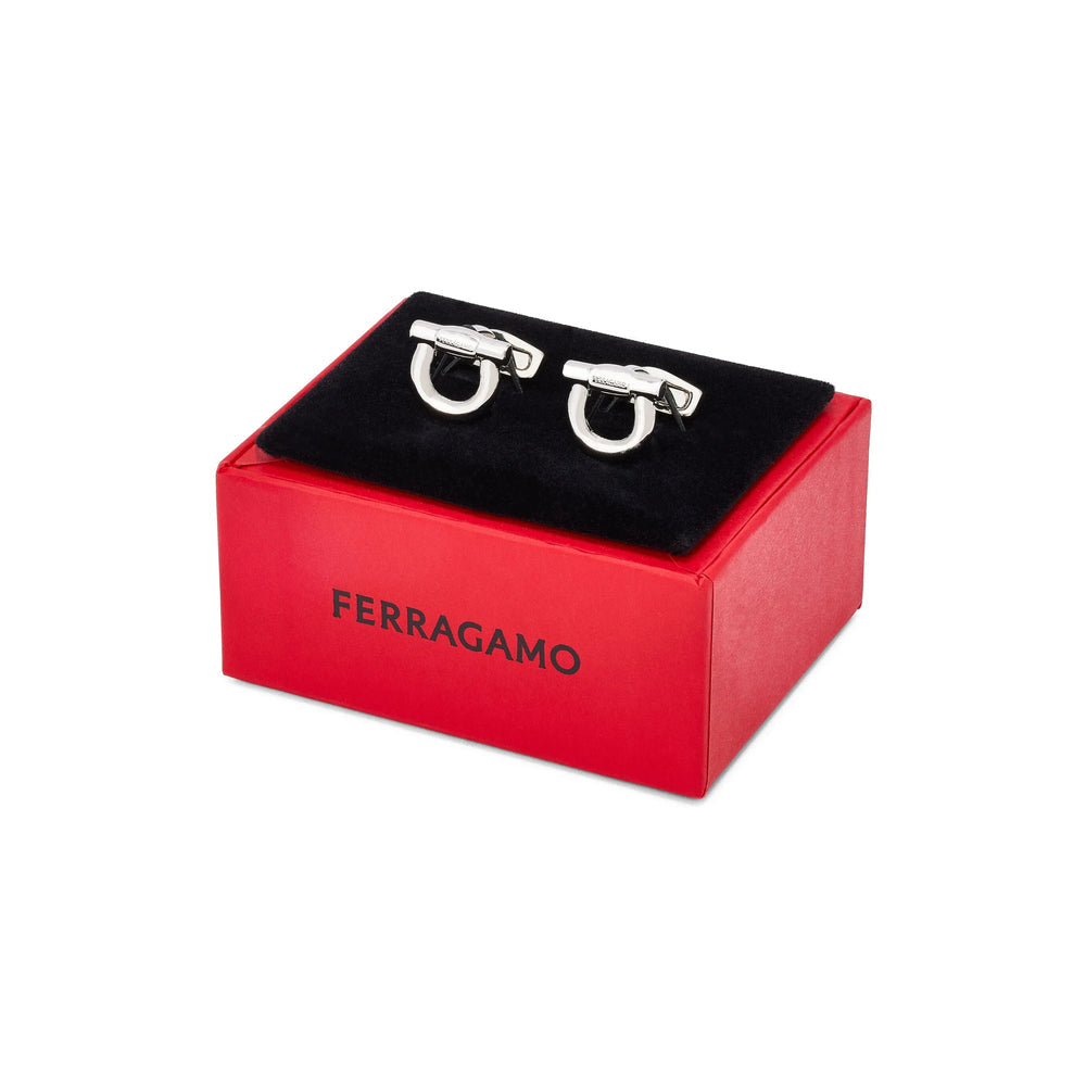 Ferragamo Silver Cufflinks Men