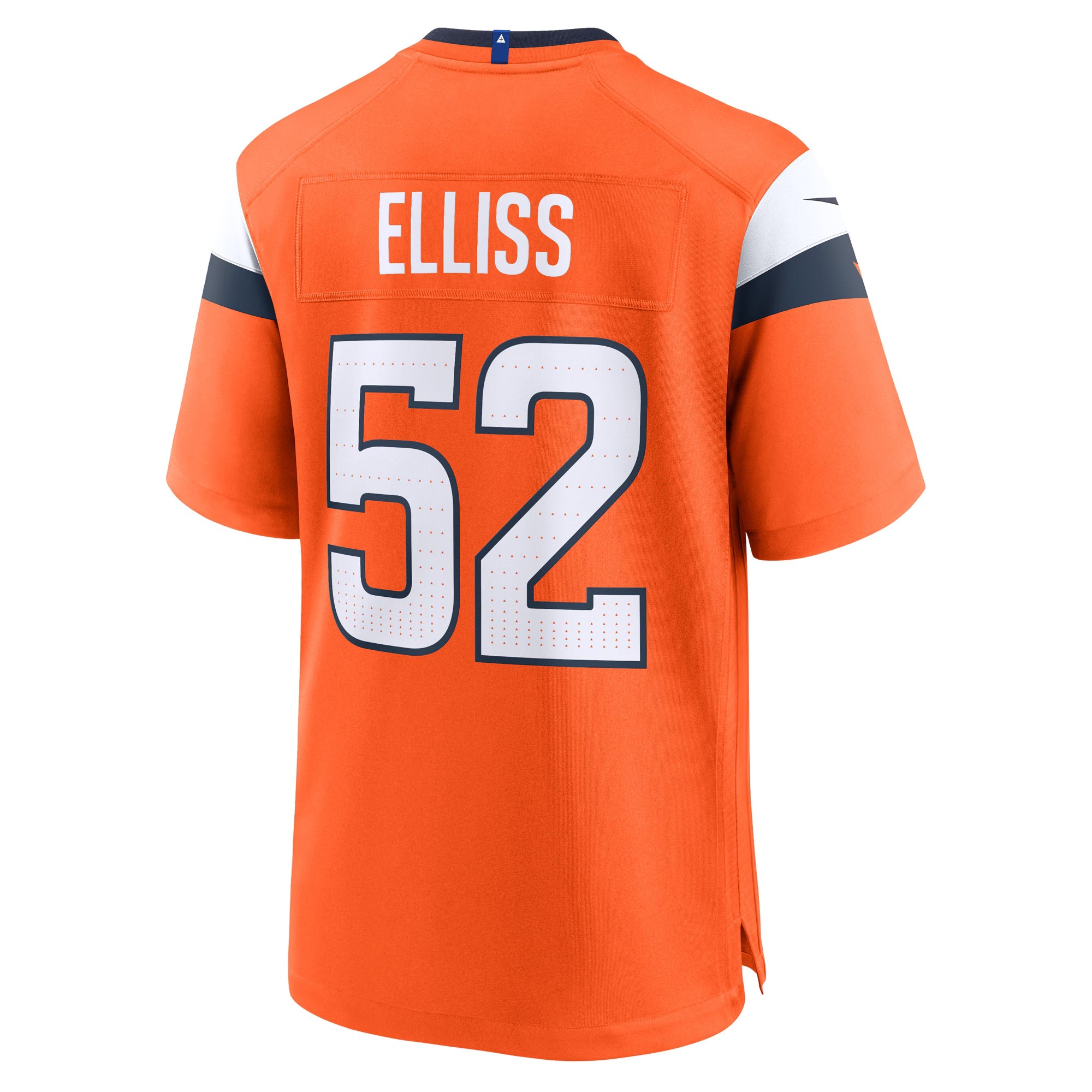Denver Broncos Jonah Elliss Orange Team Game Jersey