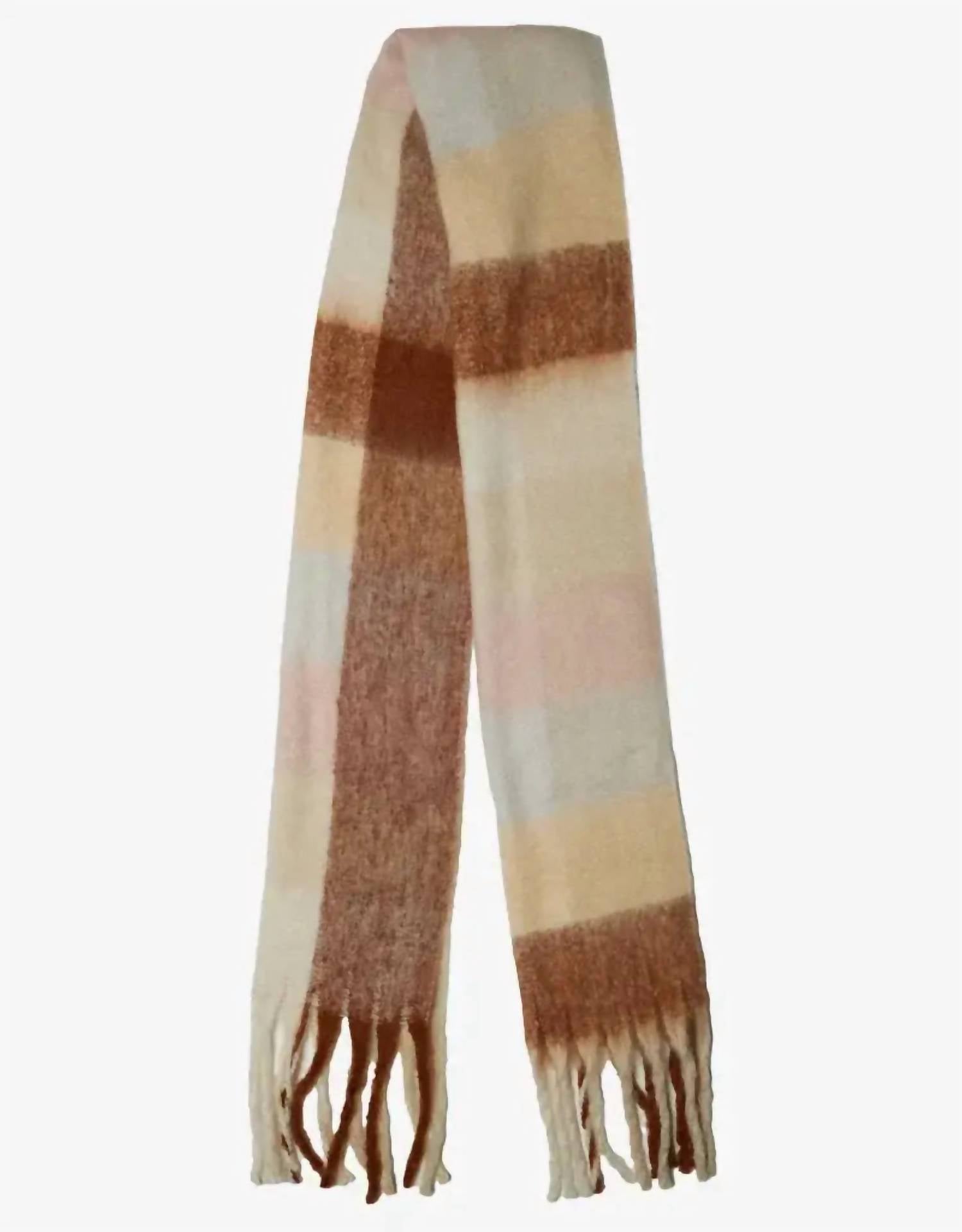 Women's Roscoe Scarf In Pink Brown