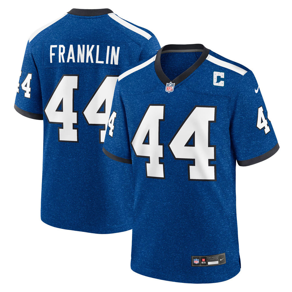 Indianapolis Colts Zaire Franklin Blue Alternate Game Jersey