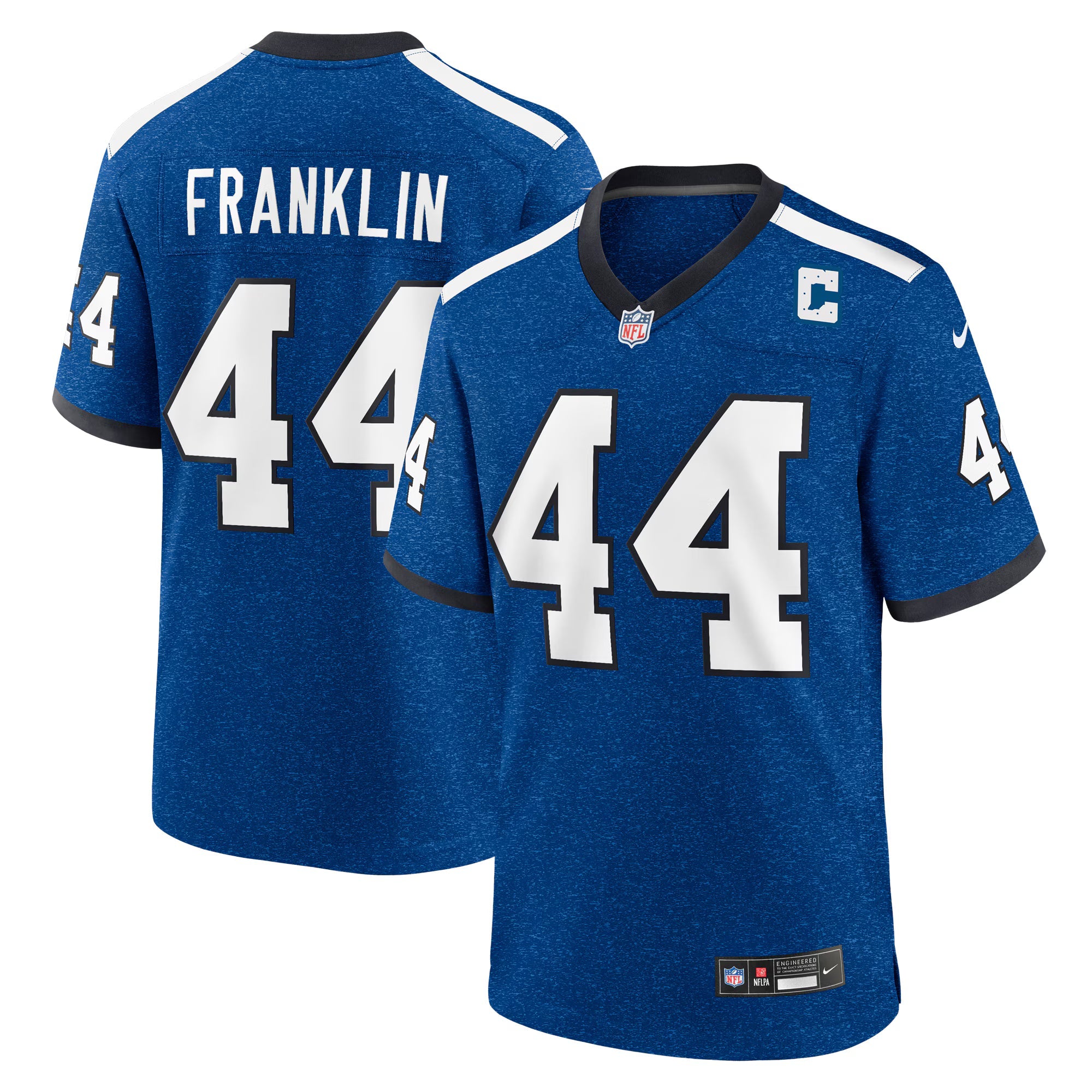Indianapolis Colts Zaire Franklin Blue Alternate Game Jersey