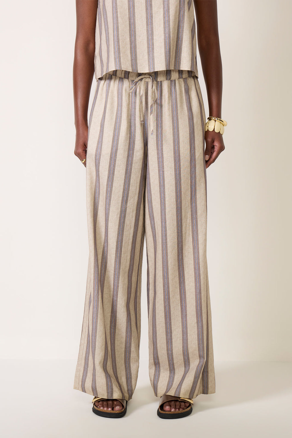 Women's Leah Linen Stripe Pants