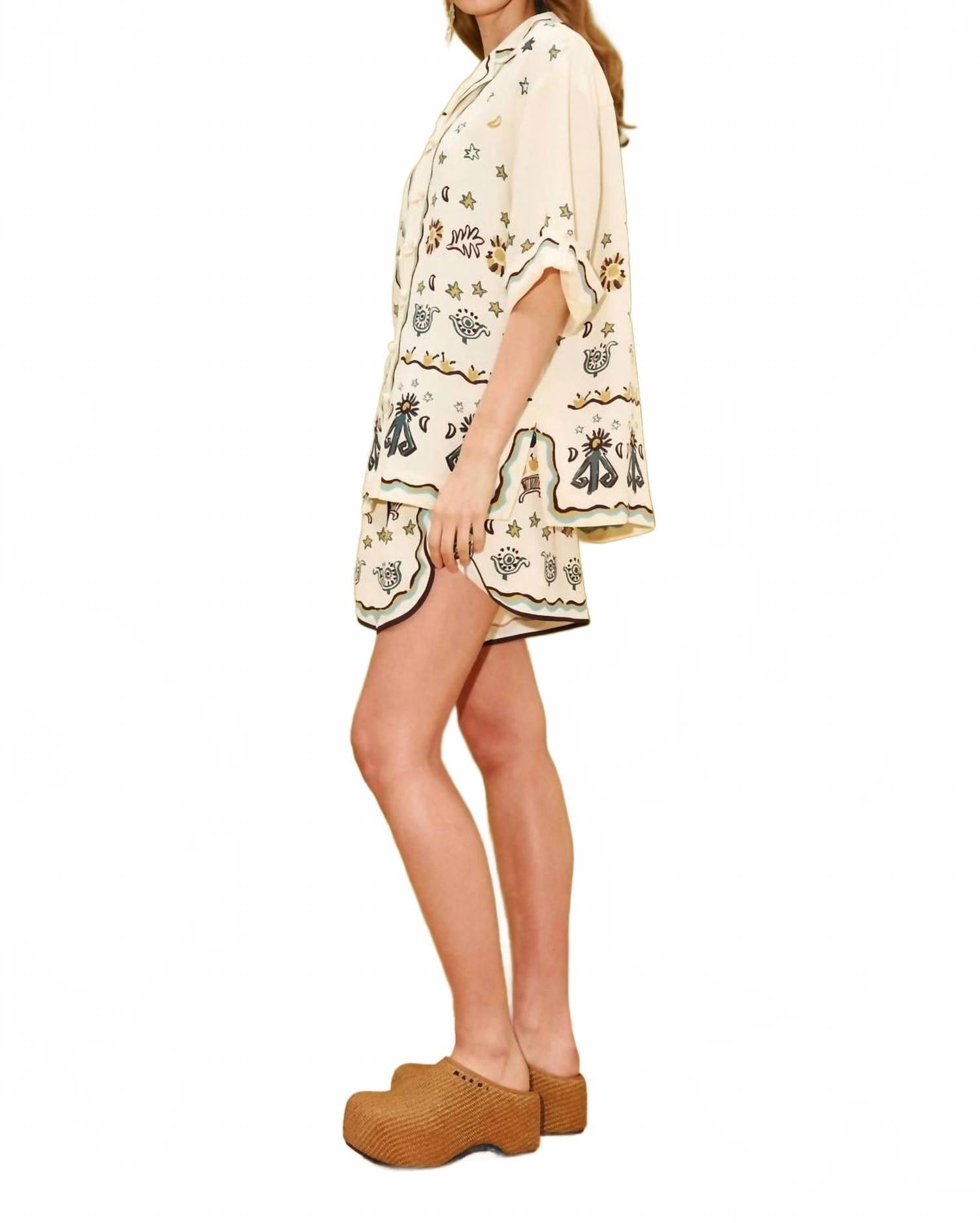 Sun Dancer Shirt In Beige