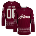 Men's Arizona Coyotes Garnet Alternate Authentic Pro Primegreen Custom jersey