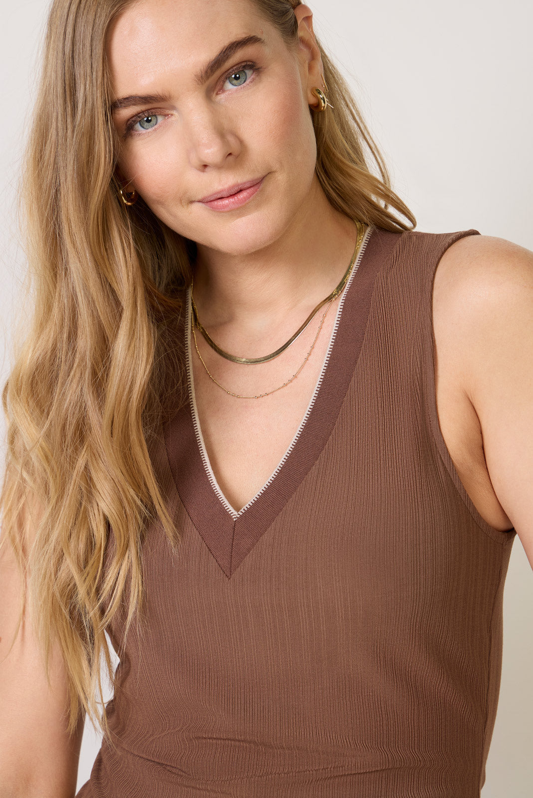 Women's Corby V Neck Tank Top