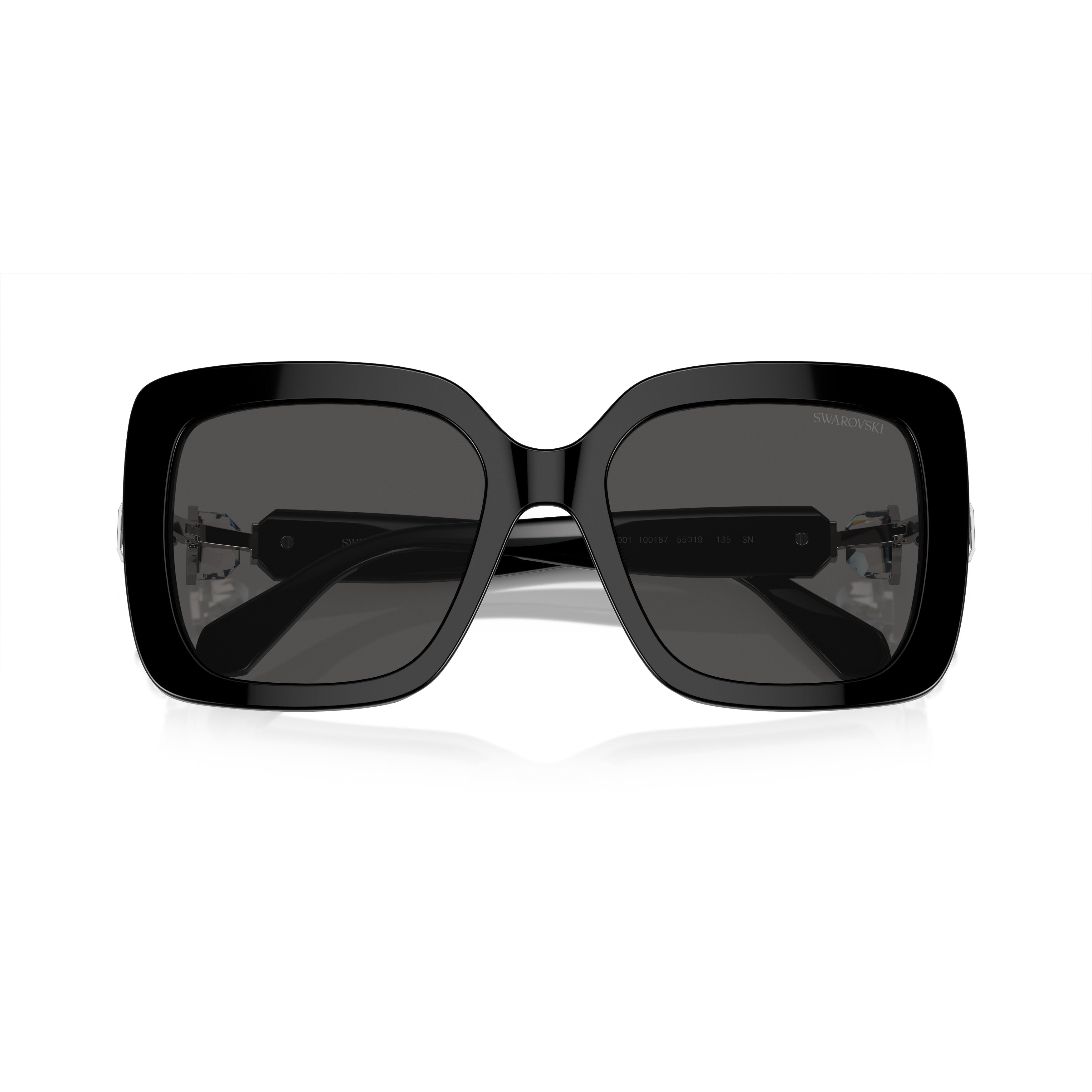 0Sk6001 Oversized Square Frame Sunglasses with Crystal Embellishment