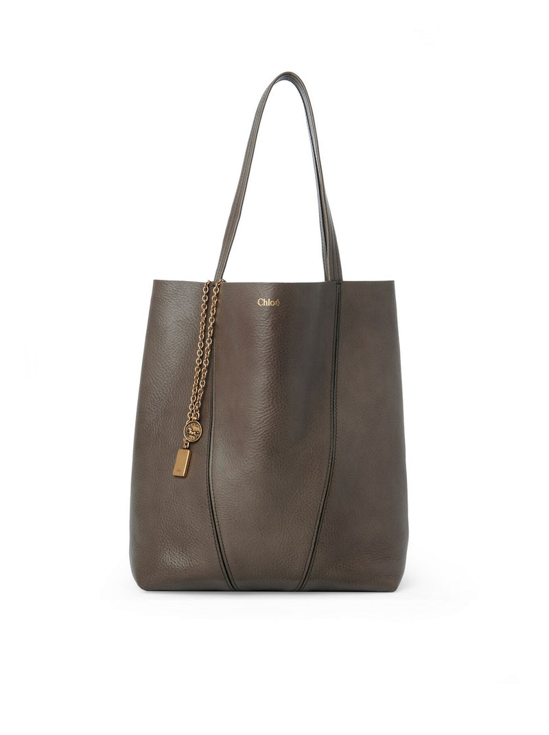 Chloe` Women Chloé Spin Tote Bag In Granate Leather