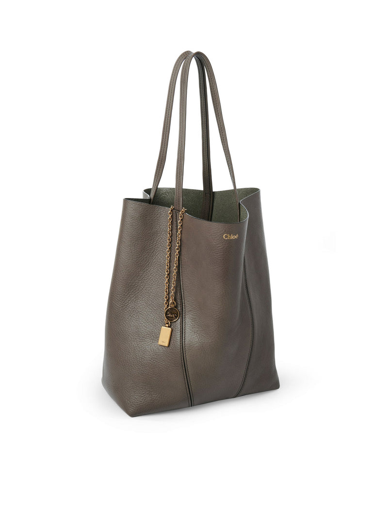 Chloe` Women Chloé Spin Tote Bag In Granate Leather