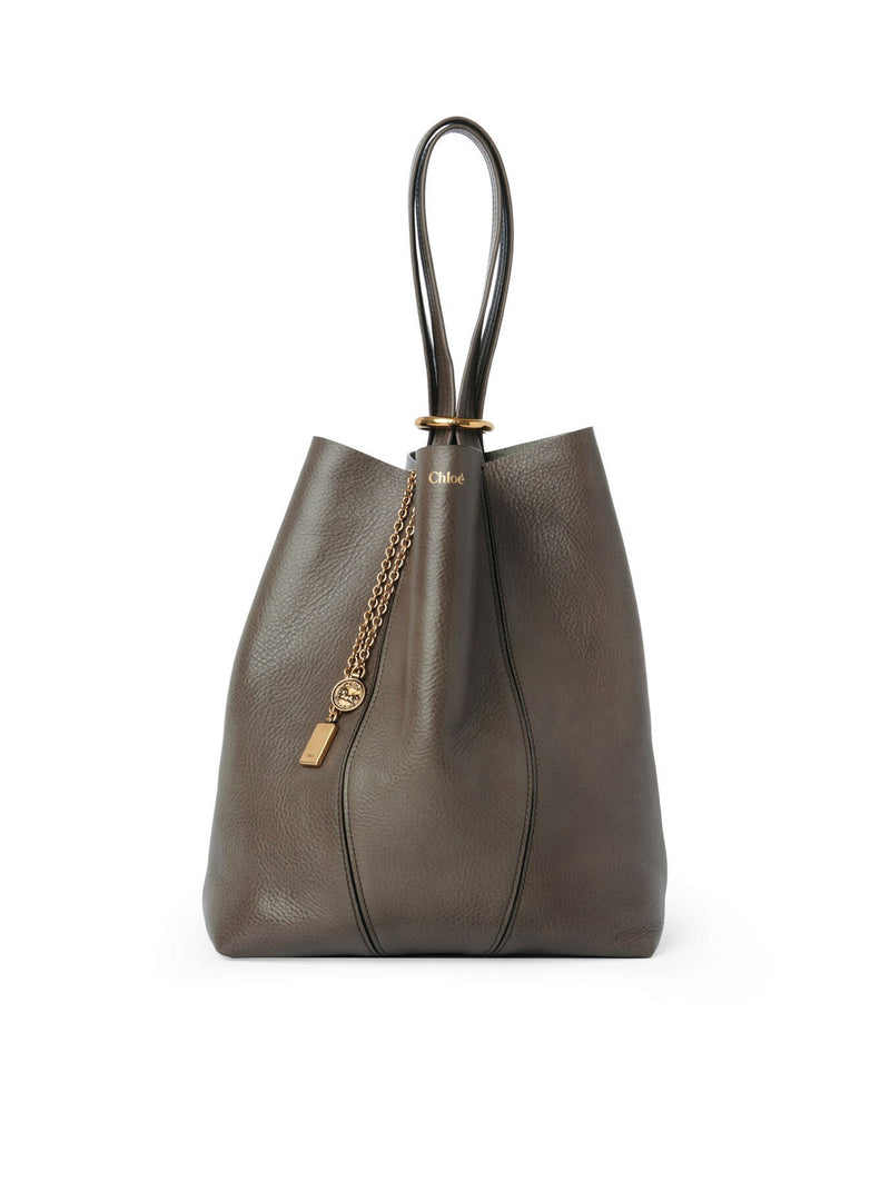 Chloe` Women Chloé Spin Tote Bag In Granate Leather