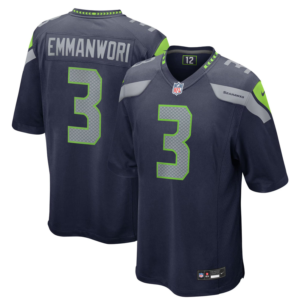 Seattle Seahawks Nick Emmanwori College Navy Team Game Jersey