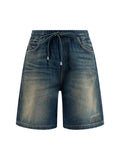 Amiri Men Drawstring Denim Shorts