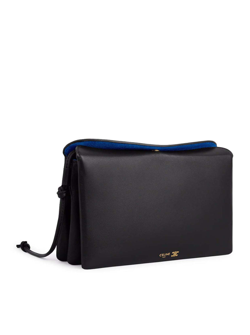 Celine Women Trio With Flap In Smooth Calfskin
