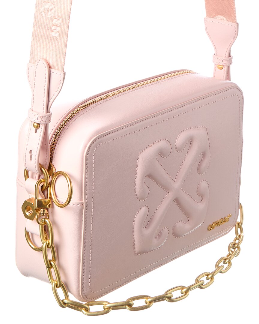 Off-White Medium Leather Camera Bag